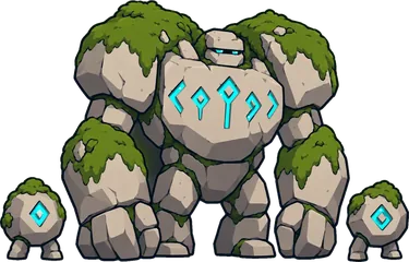Gim, a mossy stone golem