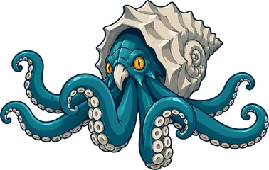 Vorlok, a kraken in a spiral shell