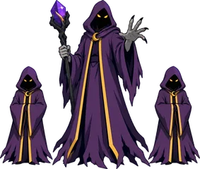 Arkhis, a hooded dark wizard