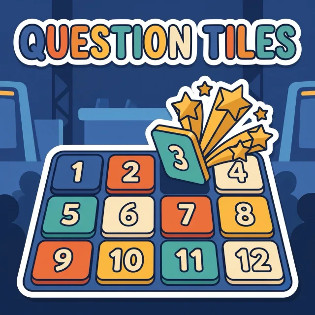 The Question Tiles board